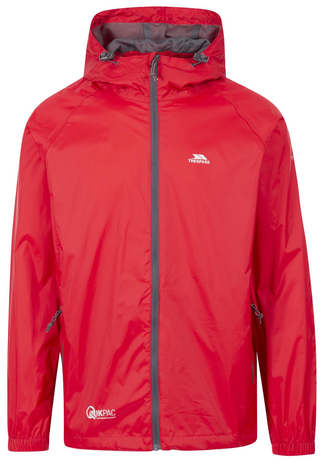 Trespass Qikpac Jacke – Unisex Packaway Jkt Rot 1/3