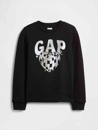 Sweat Gap fille logo noir