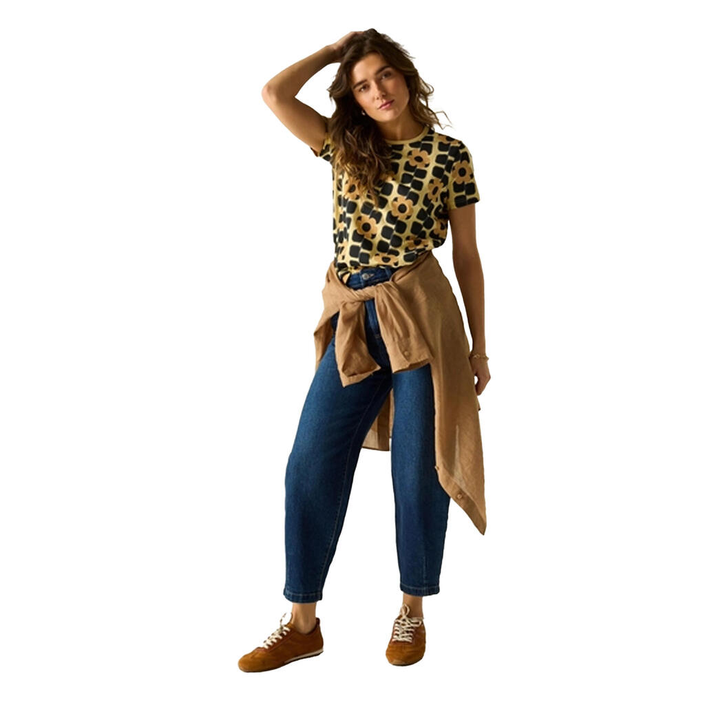 Womens/Ladies Orla Kiely Flowers TShirt (Monochrome)