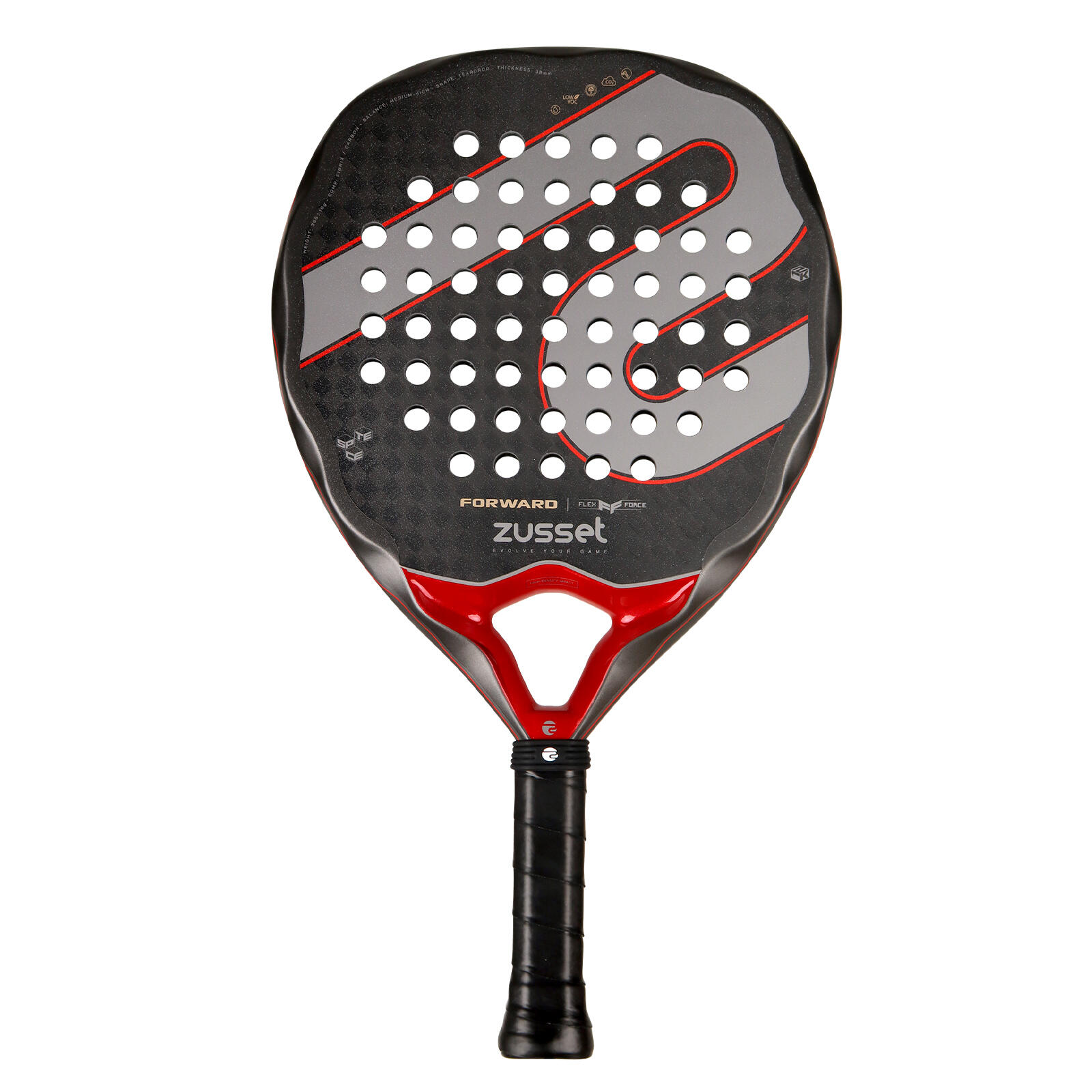 Raquete de padel FORWARD 12K carbono, formato gota, potência e controlo 2/7