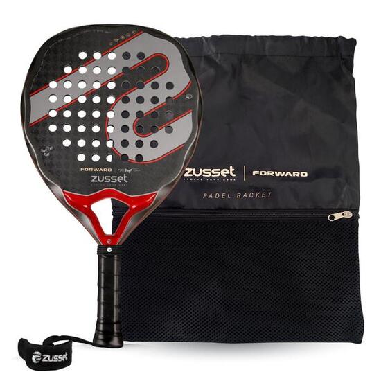 Raquette de padel FORWARD 12K carbone, forme goutte, puissance et contrôle