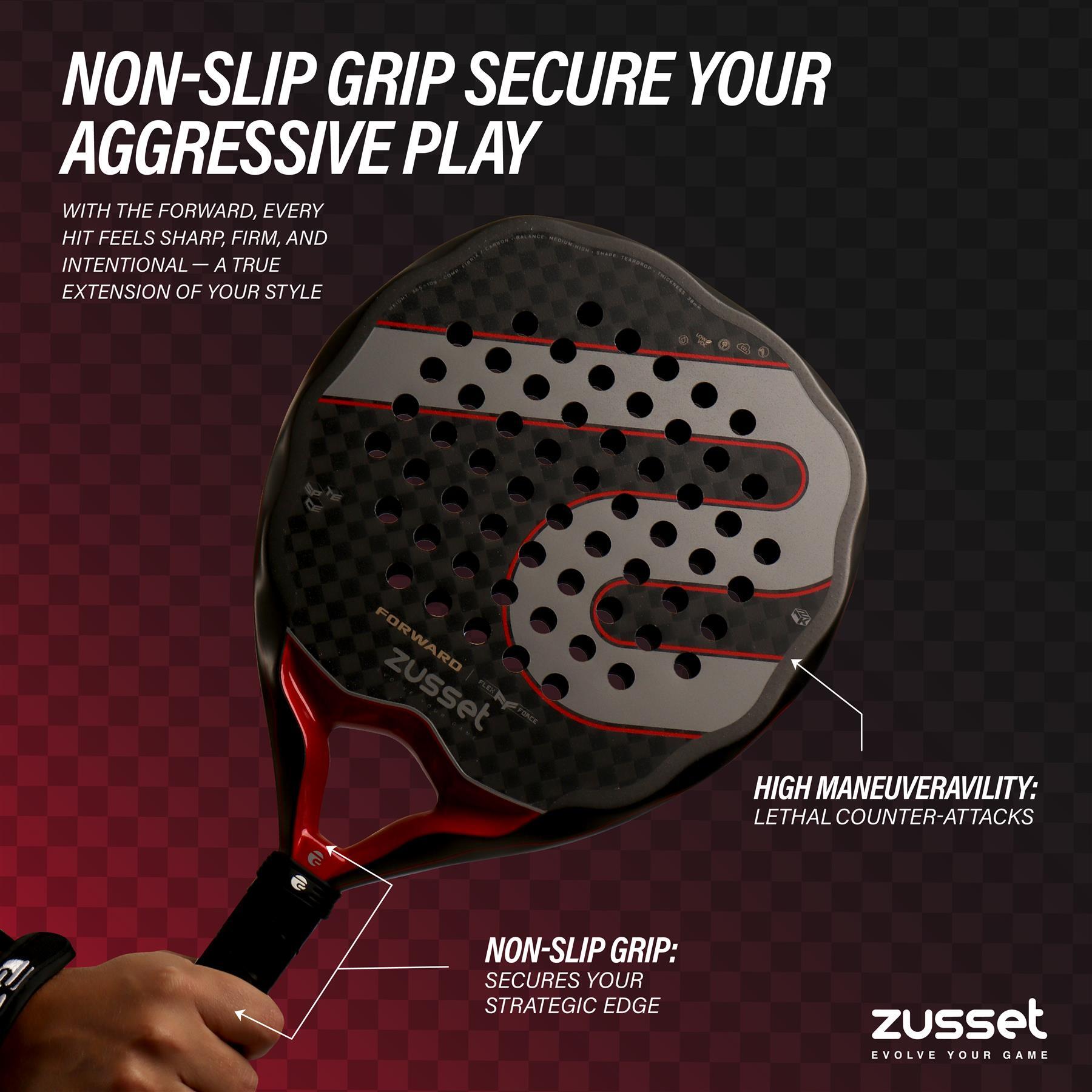 Raquete de padel FORWARD 12K carbono, formato gota, potência e controlo 7/7