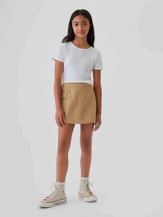 Jupe courte fille Gap marron