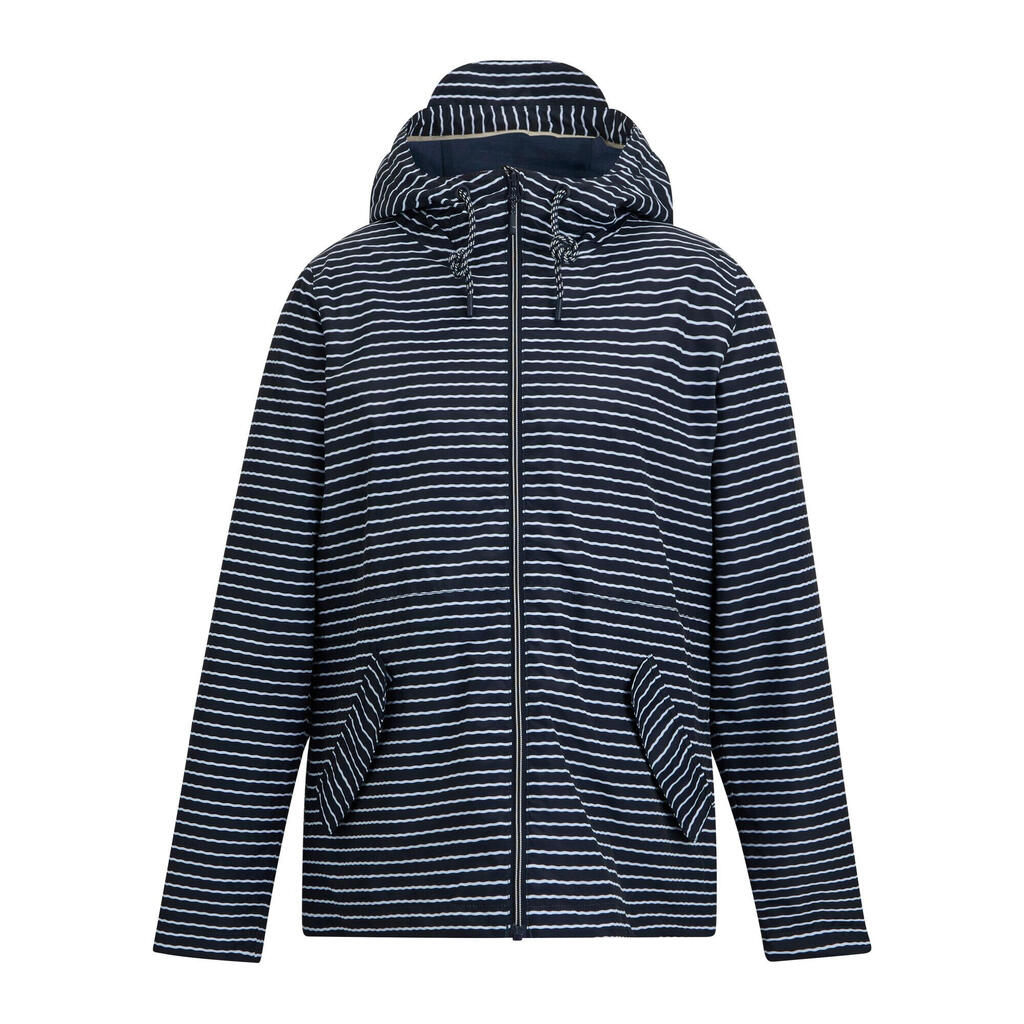 Womens/Ladies Bayletta Contrast Striped Waterproof Jacket (Navy/White)
