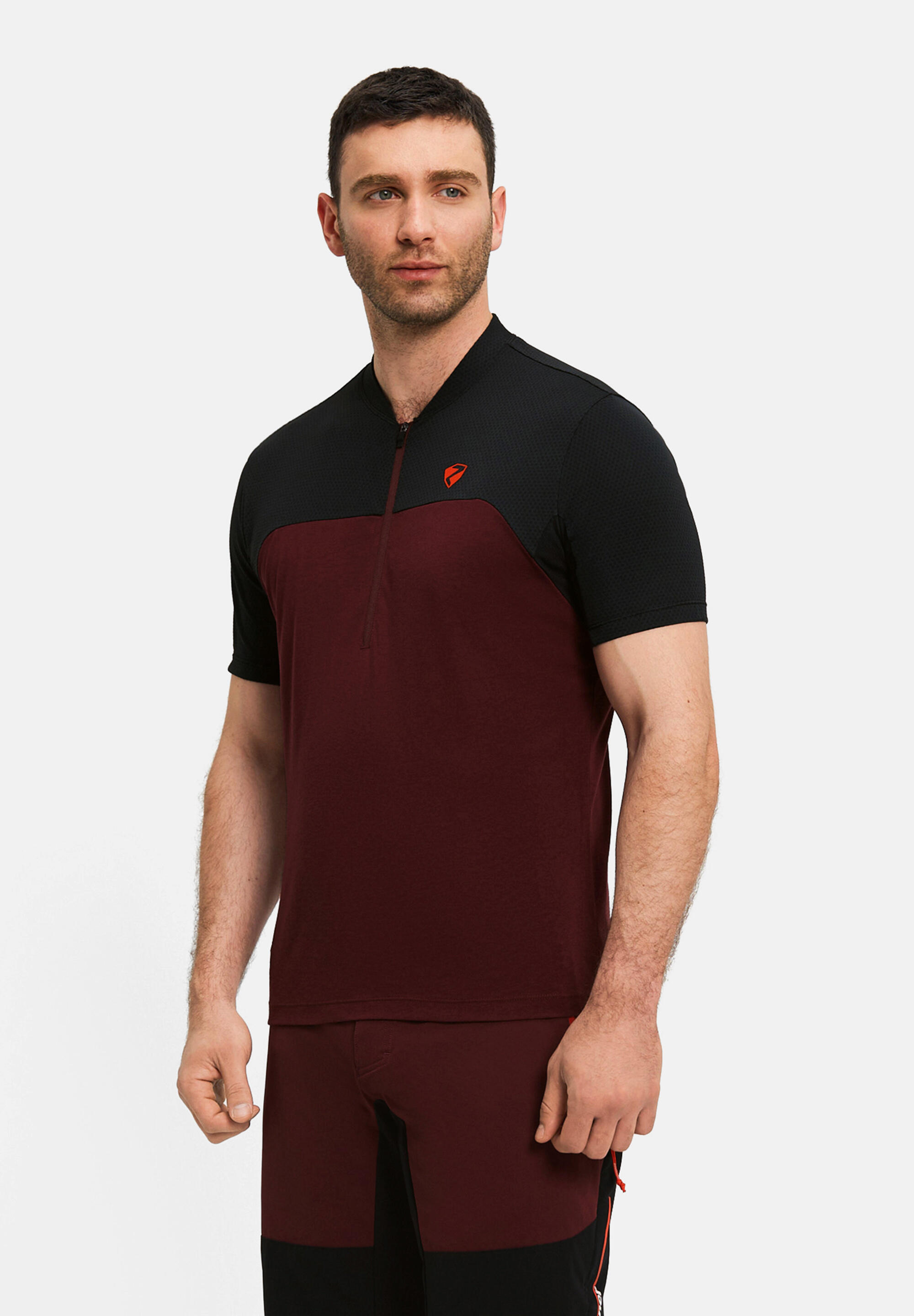 Kurzärmeliges Radtrikot NARIUS-Z cognac 5/5
