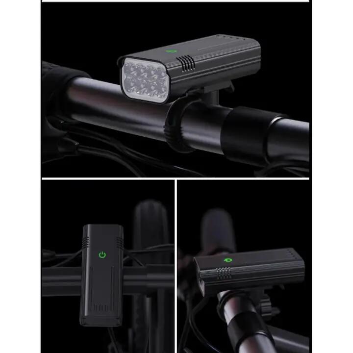 Far aliaj 8 LED, 450 lumeni, 5 moduri luminare, baterie 5200 mAh 3/5