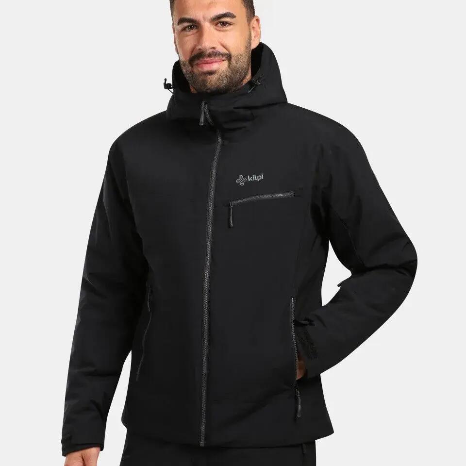 Kilpi Flip-M Men's Waterproof Ski Jacket, Siberium, Black