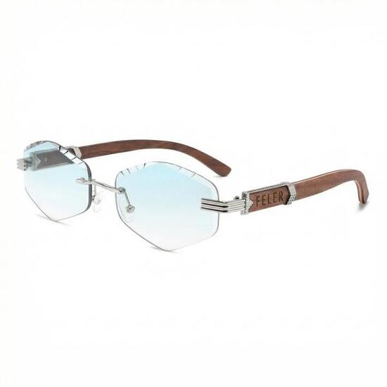 Sonnenbrille aus Holz Feler 1819-2 Unisex, Größe 57 mm