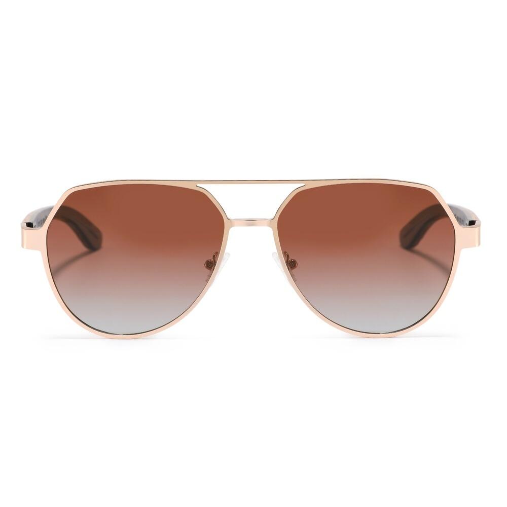 Lunettes de soleil en bois Feler 2805-2 unisexe, taille 55 mm 2/6