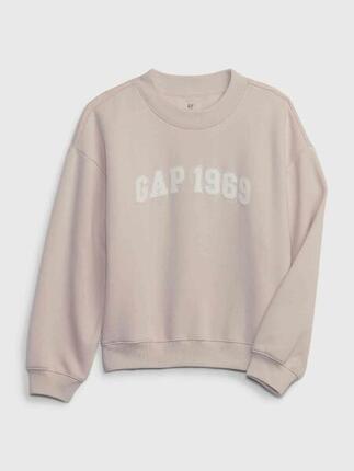 Sweat fille Gap 1969 rose avec logo