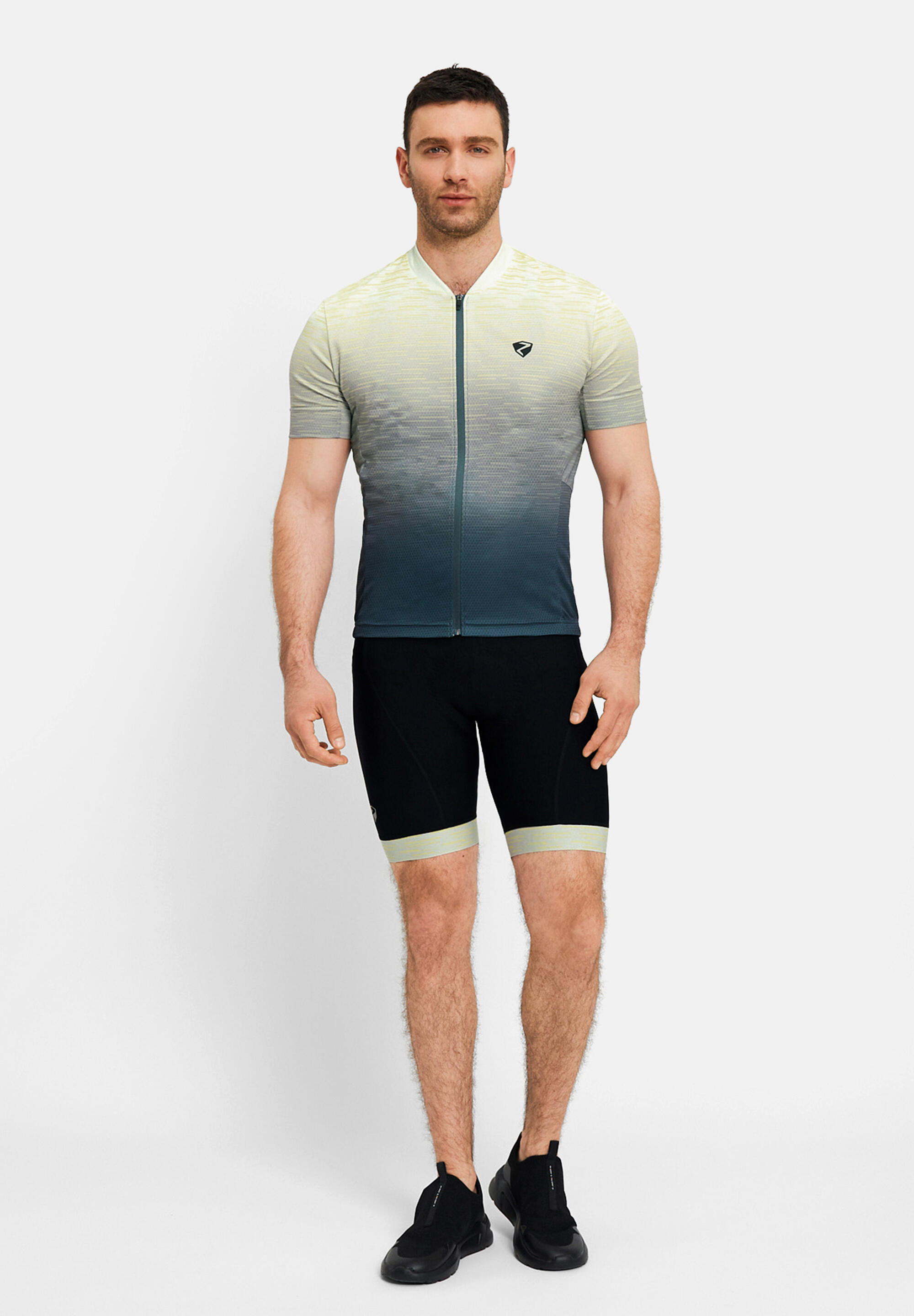 Kurzärmeliges Radtrikot NELETE-Z grau 4/5