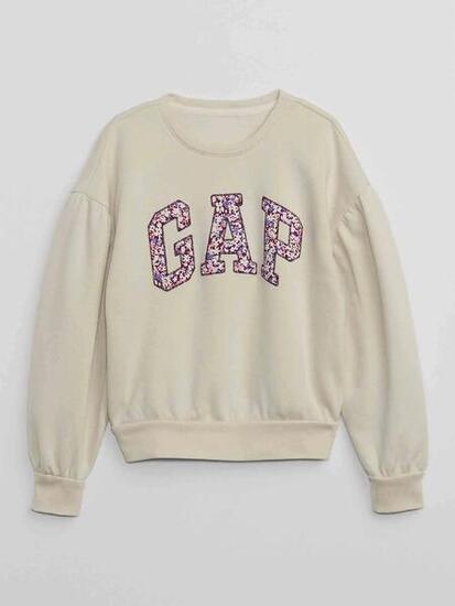 Sweatshirt Gap fille avec logo beige