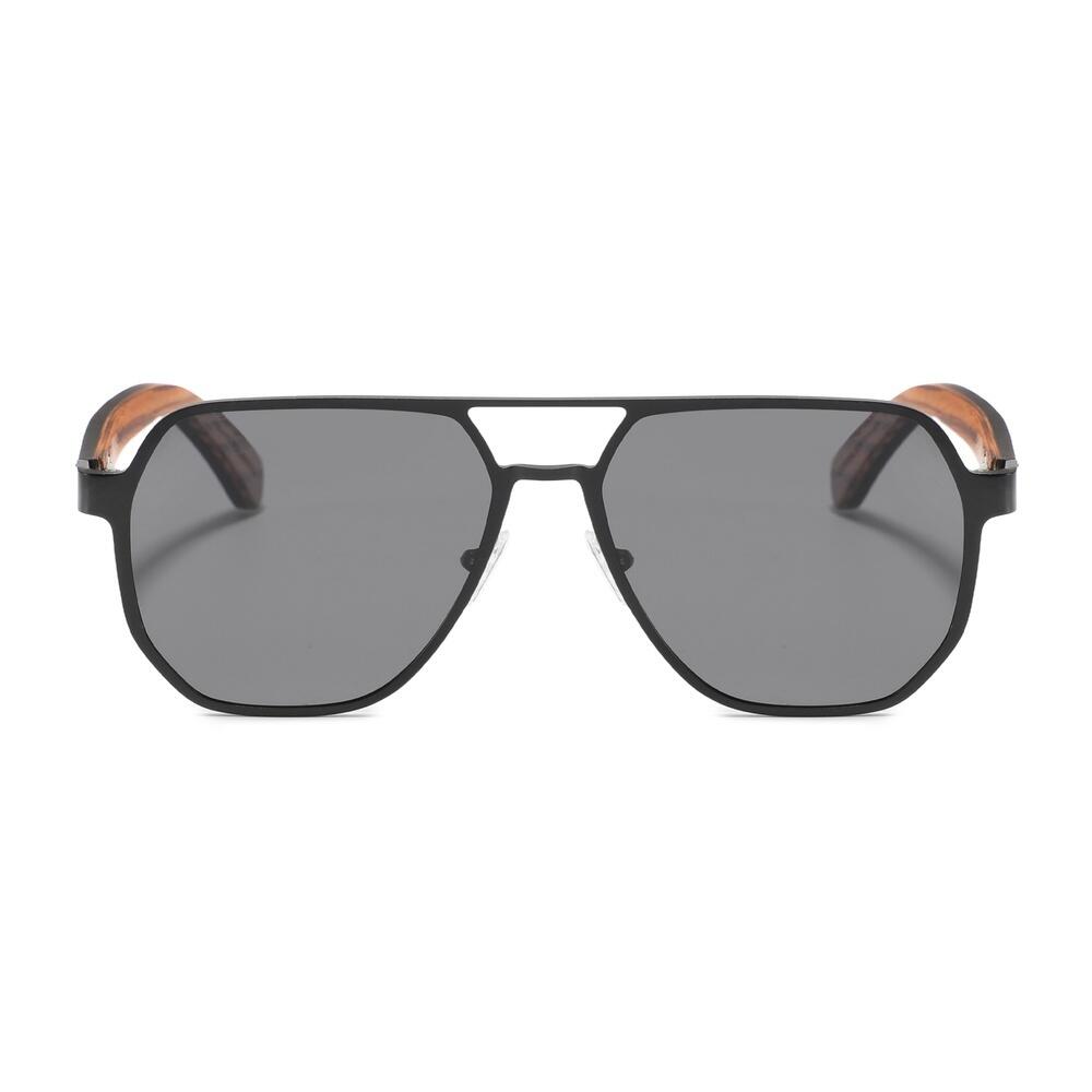 Sonnenbrille aus Holz Feler 2801-1 Unisex, Größe 50 mm 2/6