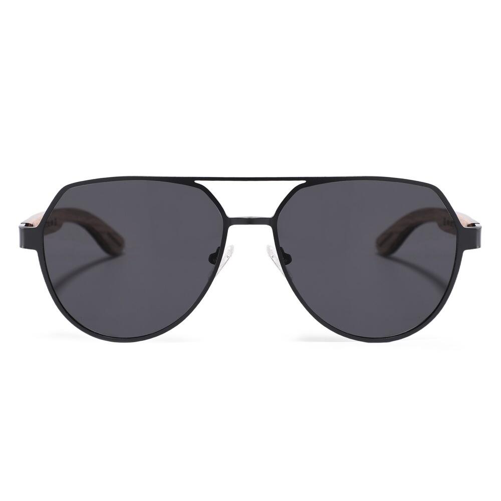 Lunettes de soleil en bois Feler 2805-1 unisexe, taille 55 mm 2/6