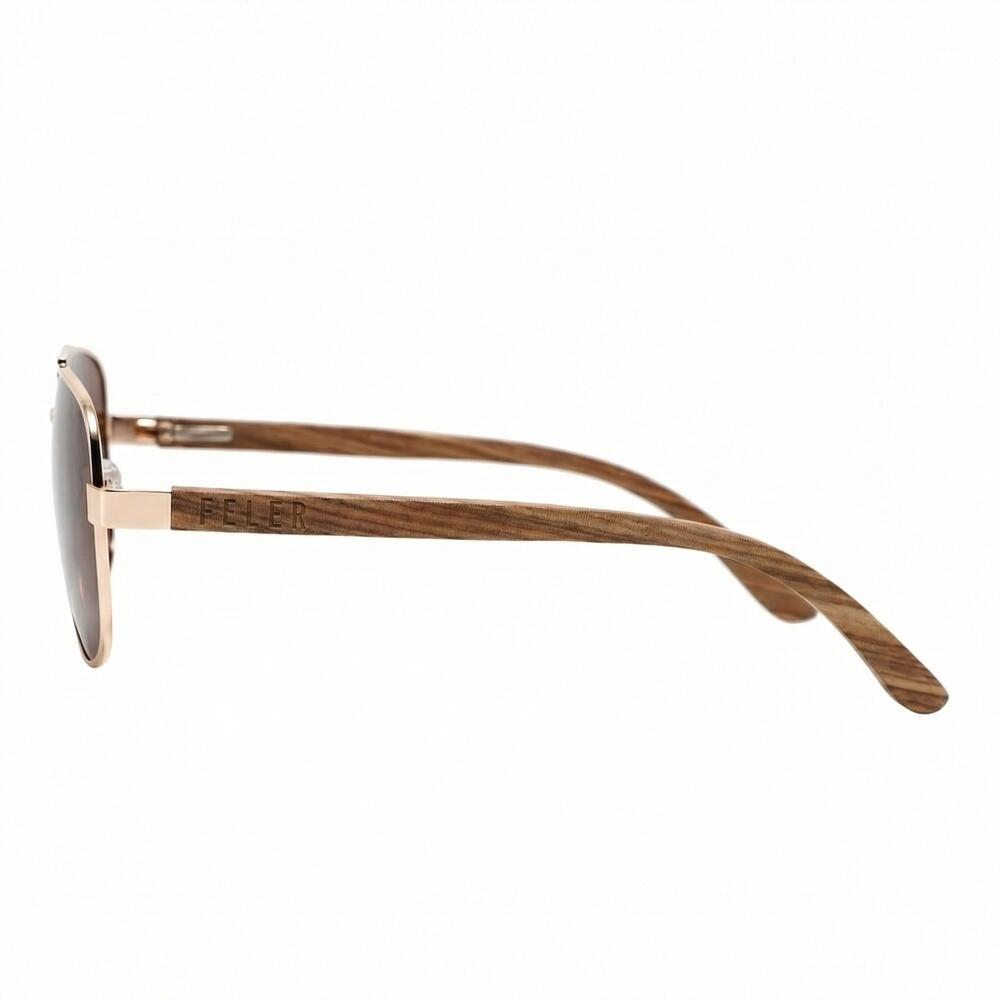 Gafas de Sol de Madera Feler 2717-2 Unisex Talla 52 mm 3/6