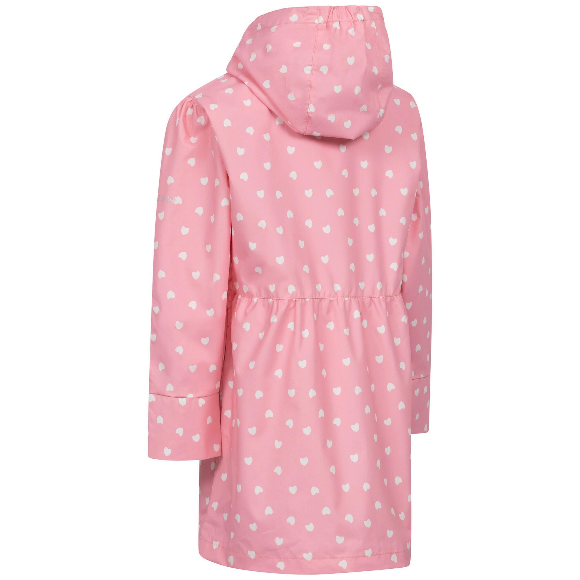 Girls Hester Waterproof Jacket (Baby Pink) 2/5