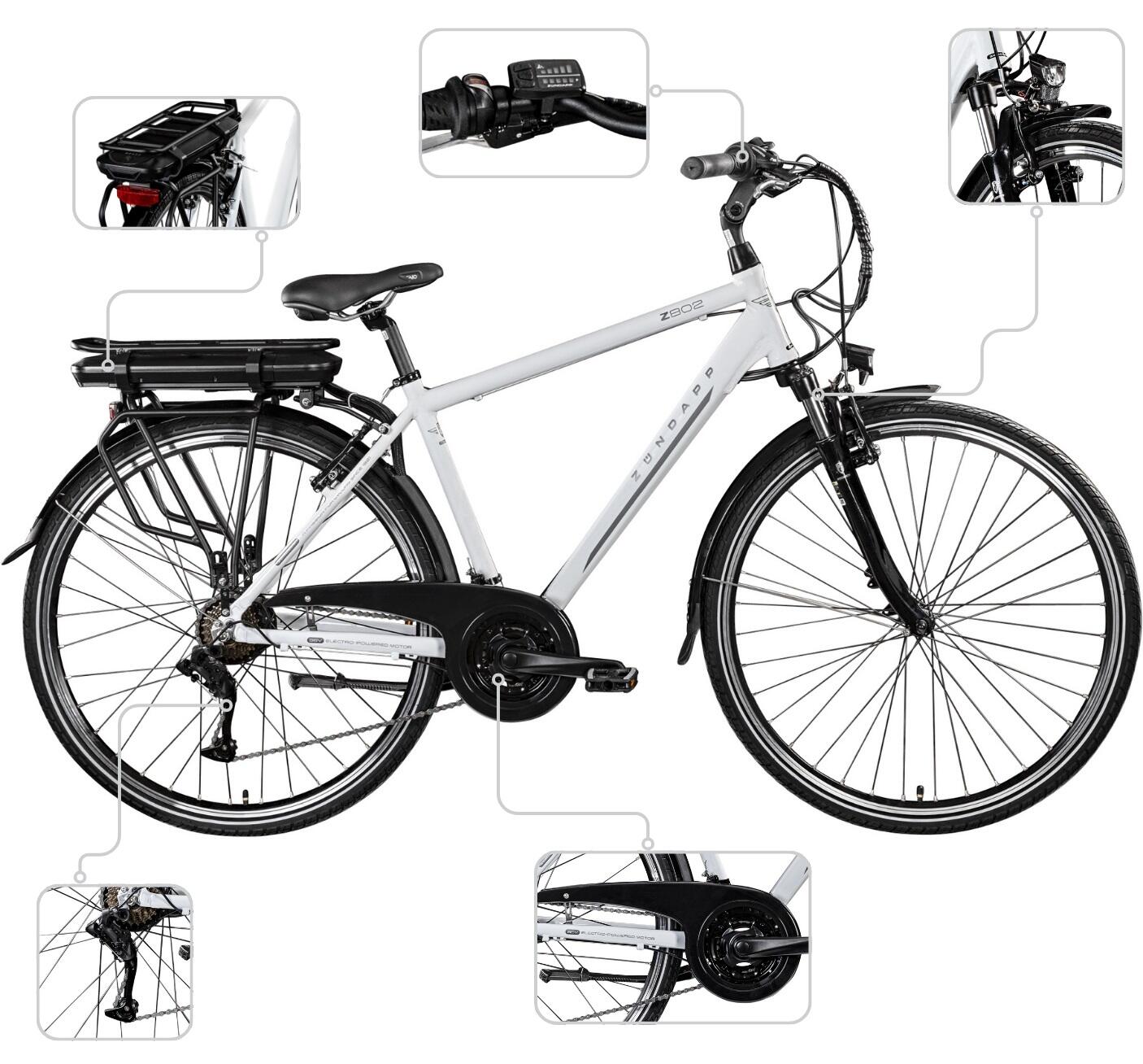 Rower Elektryczny Trekkingowy Zündapp Z802 Koła 28" 3/6