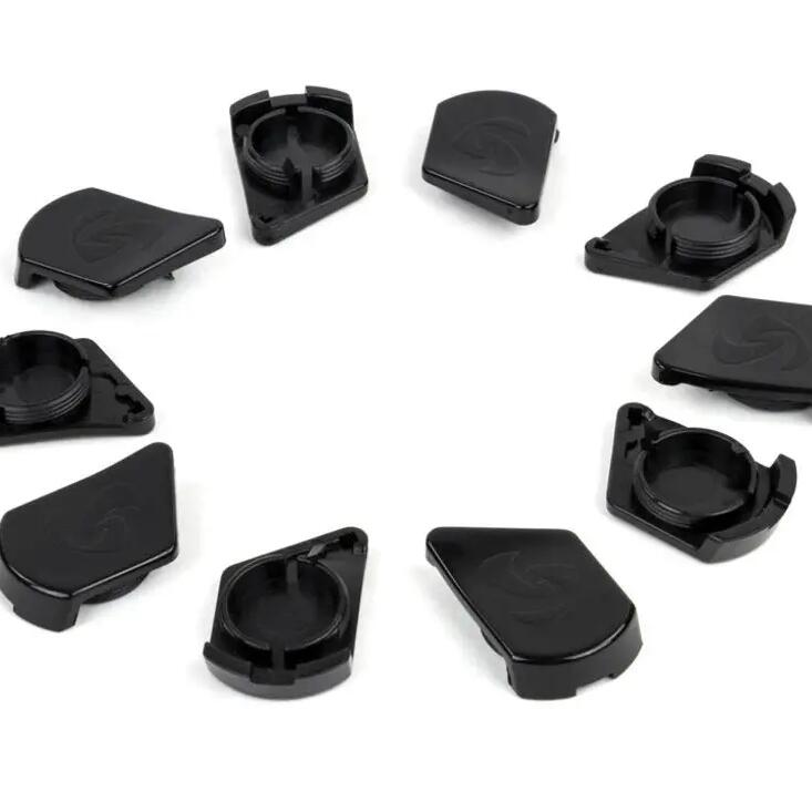 Sparta PVC cap with logo, black, pack of 10