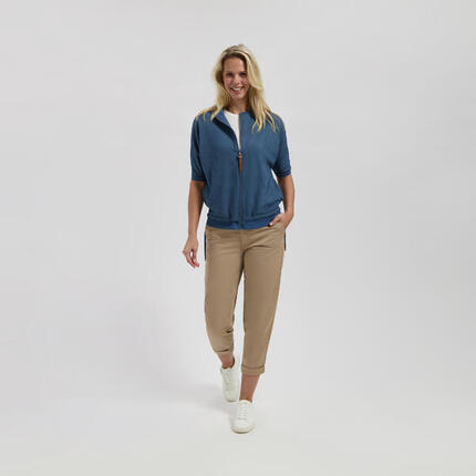 Yule Damen - Strickjacke - Kurzarm - Mintgrün