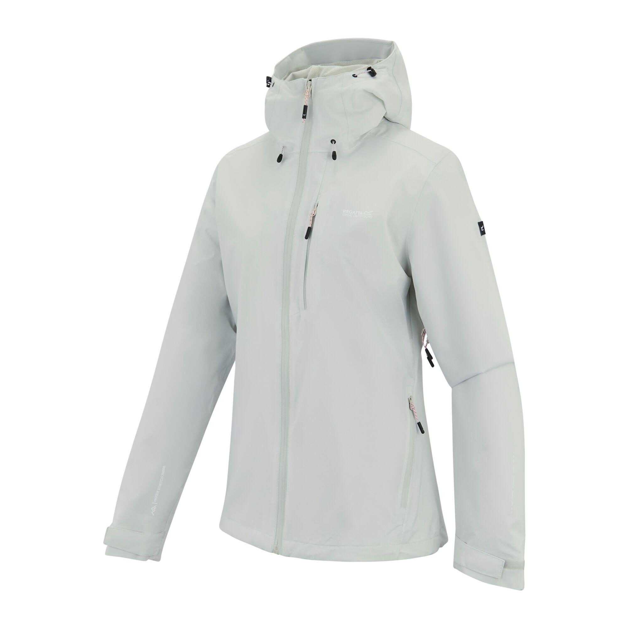 Chaqueta Impermeable Oklarna para Mujer Gris Amanecer 3/5