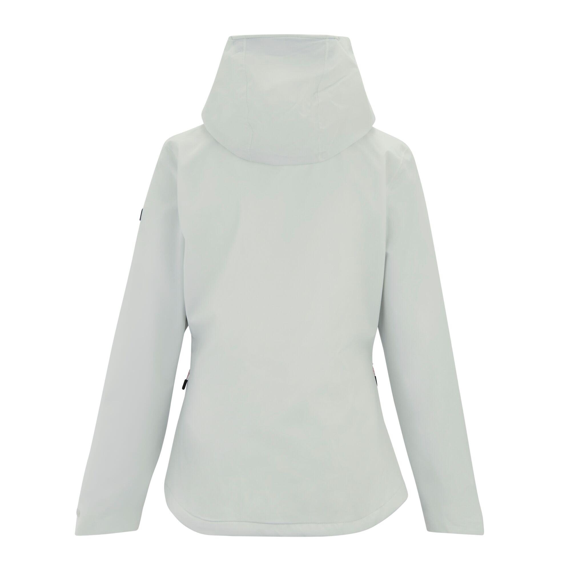 Chaqueta Impermeable Oklarna para Mujer Gris Amanecer 2/5