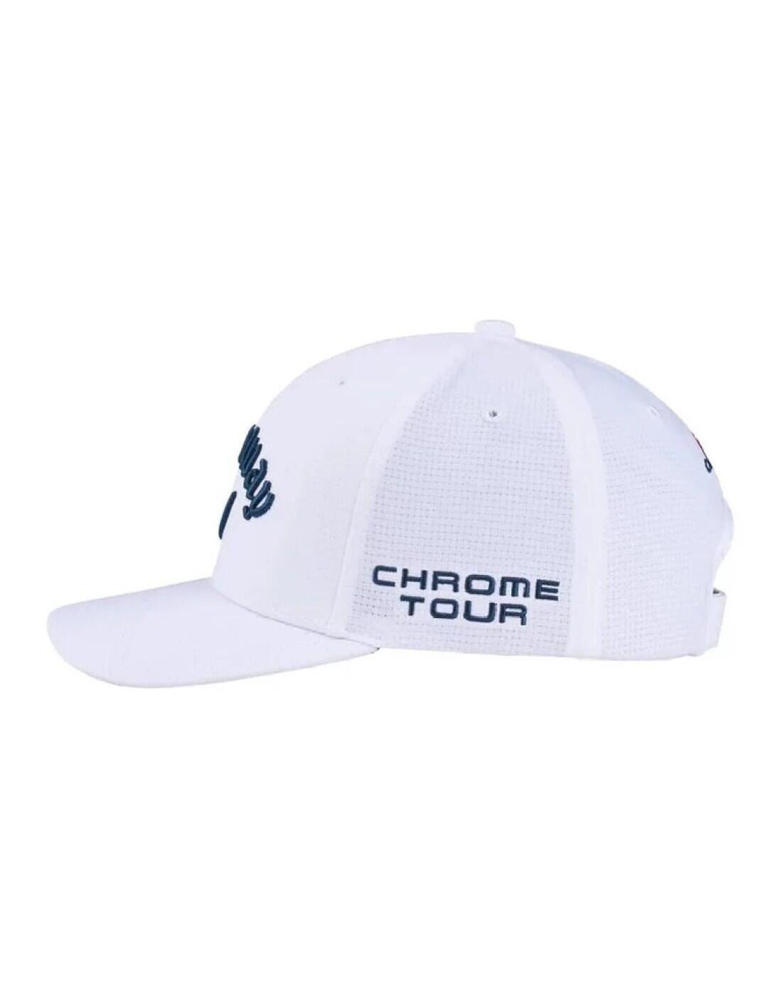 Callaway NEW Tour Performance Pro 26, Cappellino da golf da uomo, bianco/blu nav 2/3
