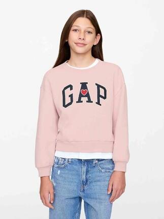 Sweat Gap fille avec logo, rose