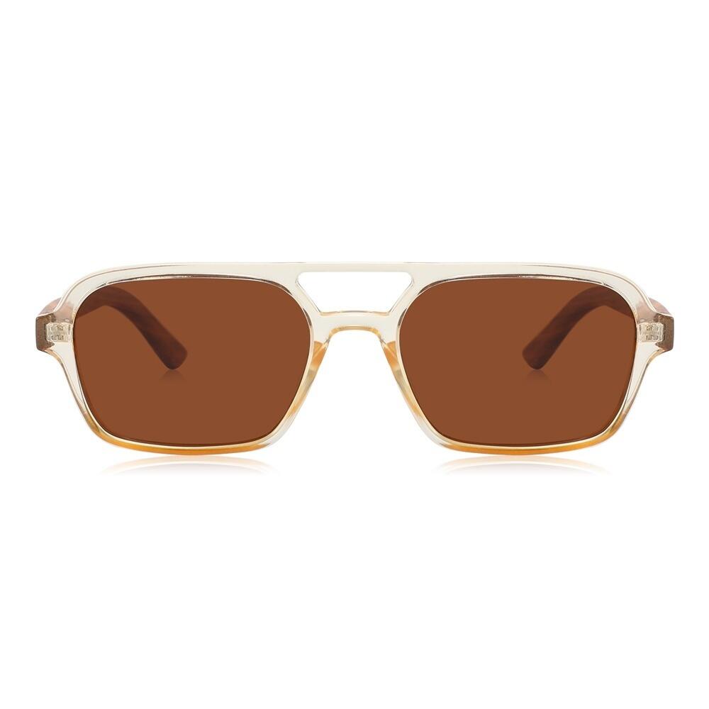 Lunettes de Soleil Feler 1539-16 Polarisées en Bois Unisexe 55 mm 2/4