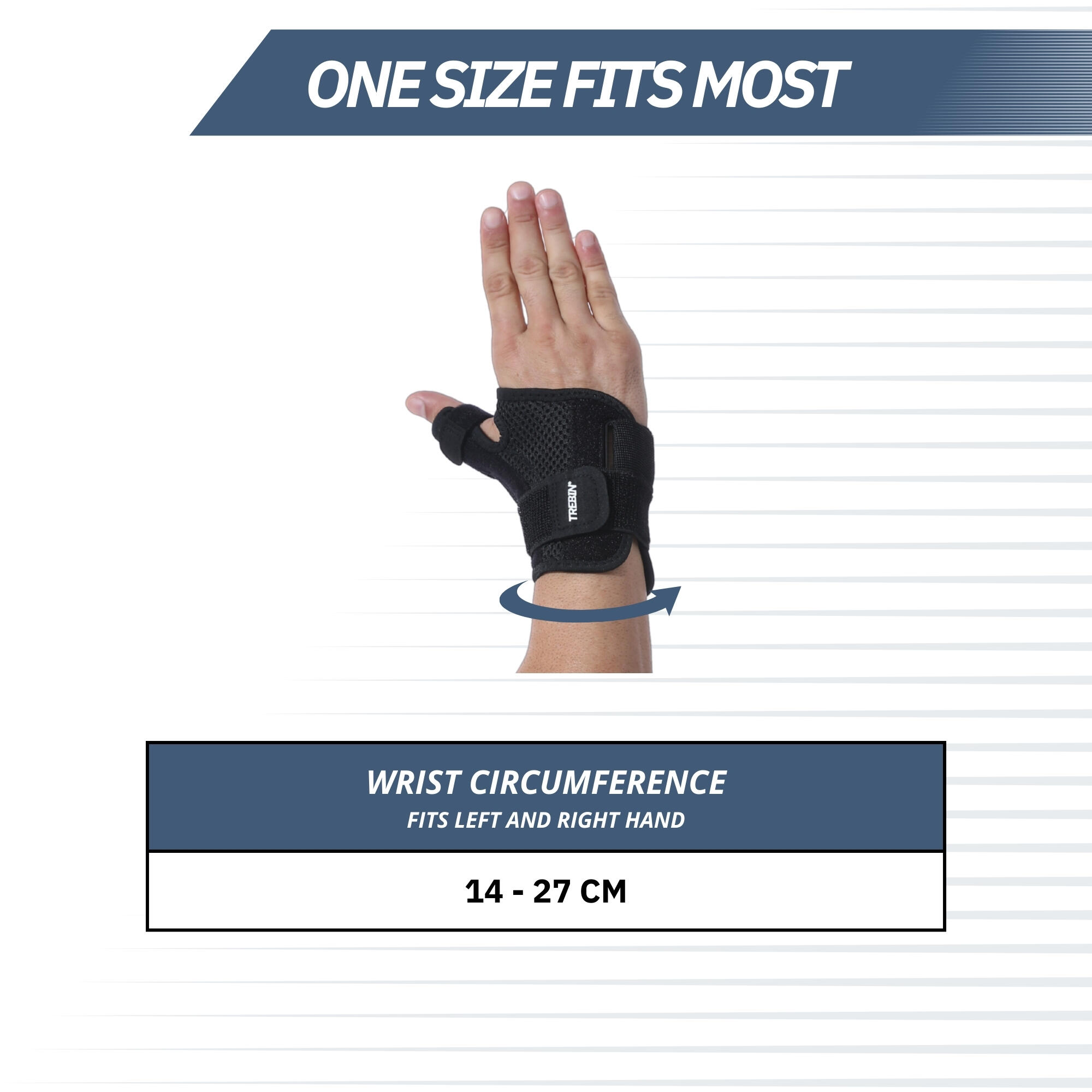 Duimbrace – Stabiliteit & Compressie – One Size – Zwart 7/7