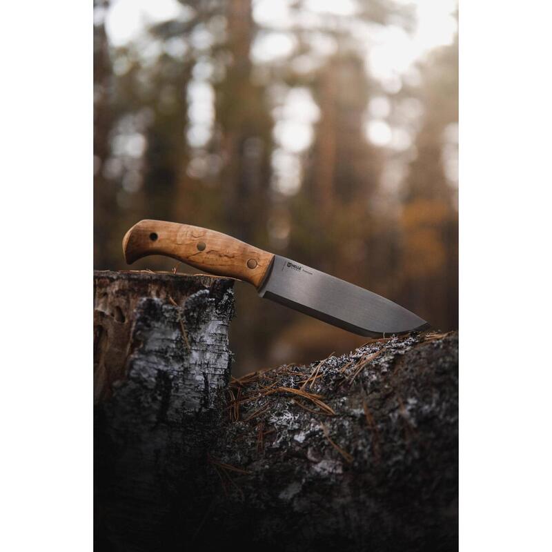 Cutit Helle Nordlys, teaca piele, lama 122 mm