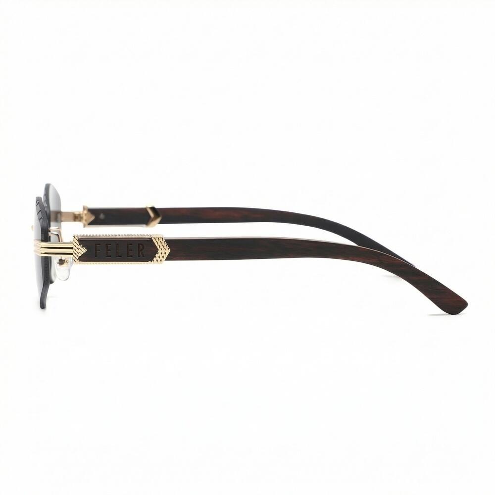 Occhiali da Sole Feler 1819-1 Polarizzati in Legno Unisex 57 mm 3/6