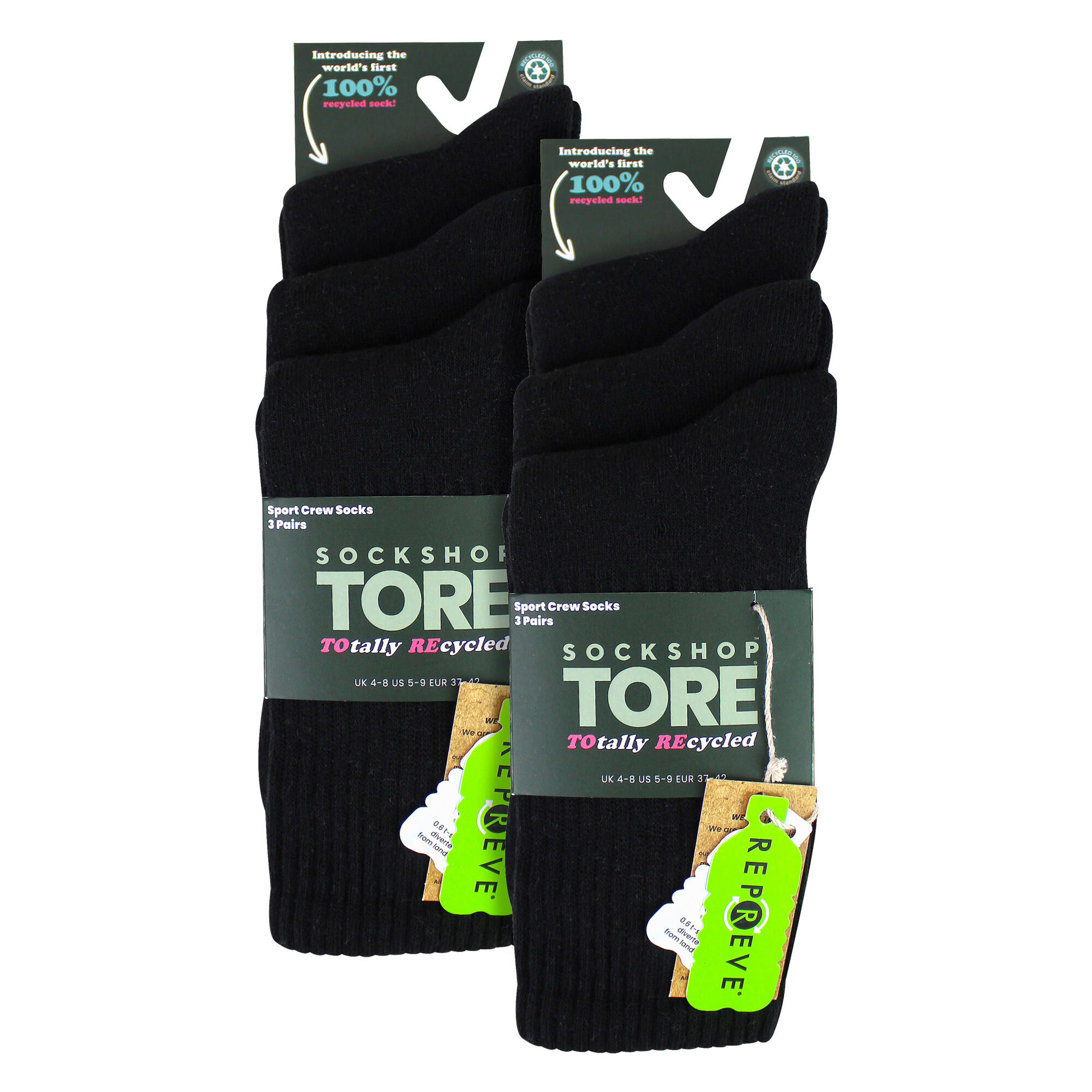 SOCKSHOP TORE - Lot de 6 paires de chaussettes de sport coton femme 2/5