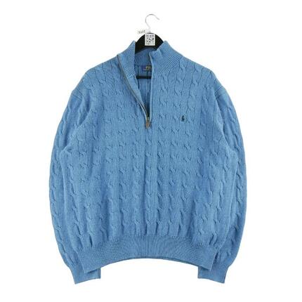 Reconditionné - Pull Homme Cable Knit Bleu clair - Excellent