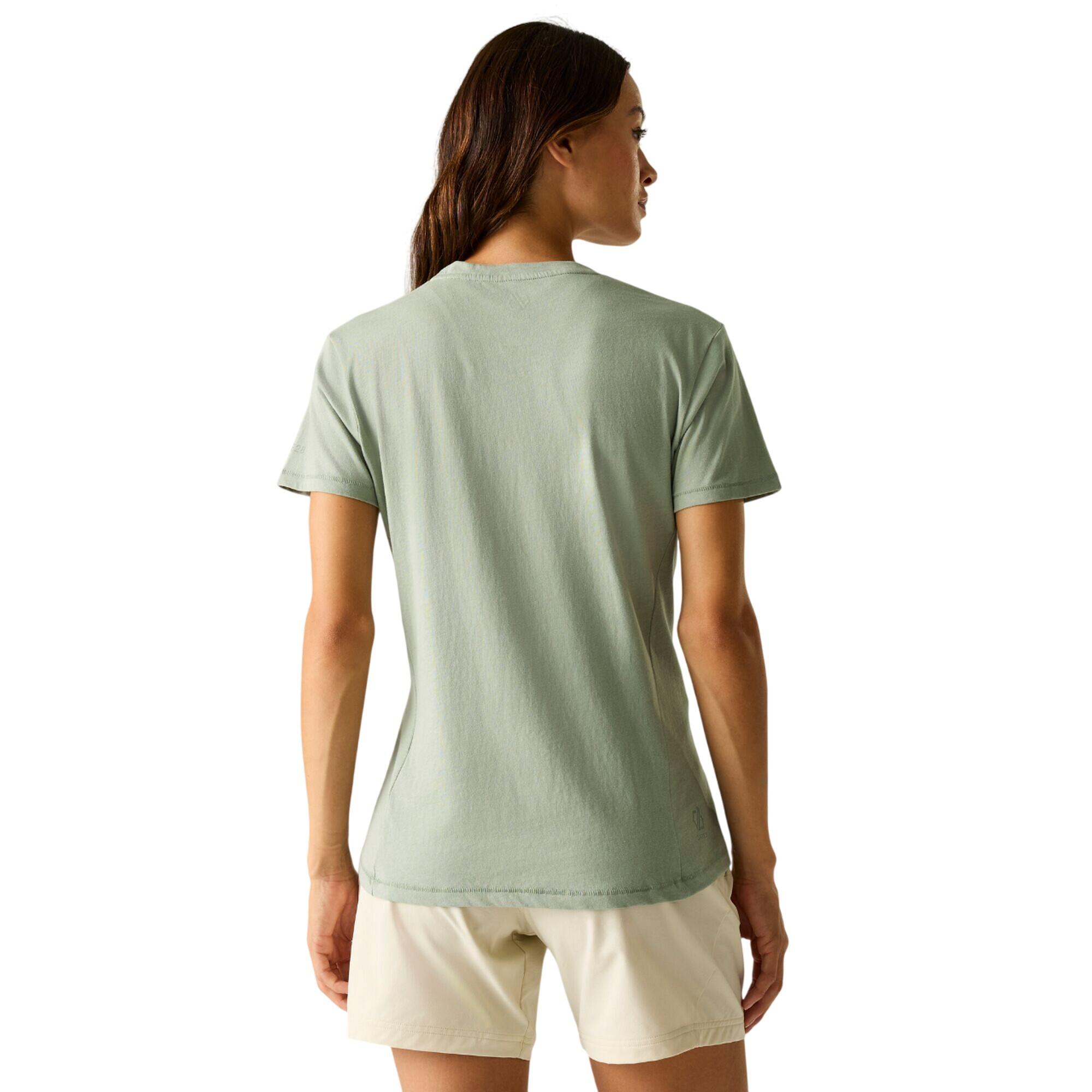 Tshirt Motif/style Bateau TRANQUILITY Femme (Vert Glacier) 4/5