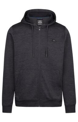 Trespass fewston - casual herenhoodie donker gemêleerd vuursteen