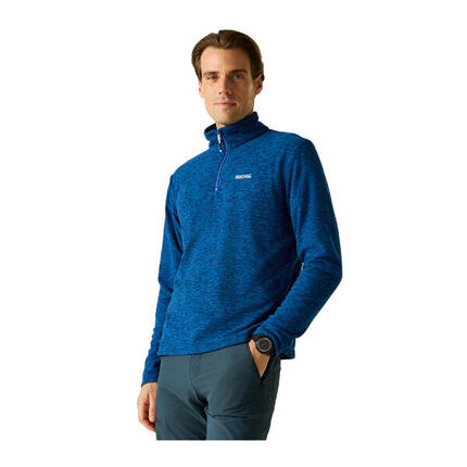 Heren Thompson Marl Half Zip Fleecejack (Marine)