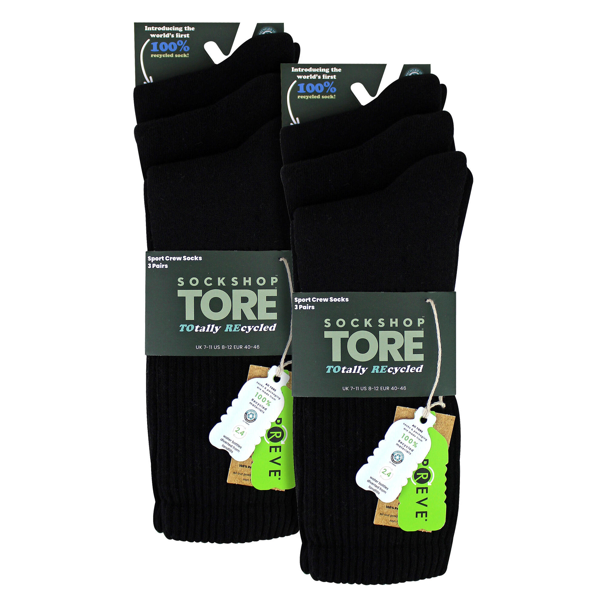 SOCKSHOP TORE - Lot de 6 paires de chaussettes de sport coton homme 2/5