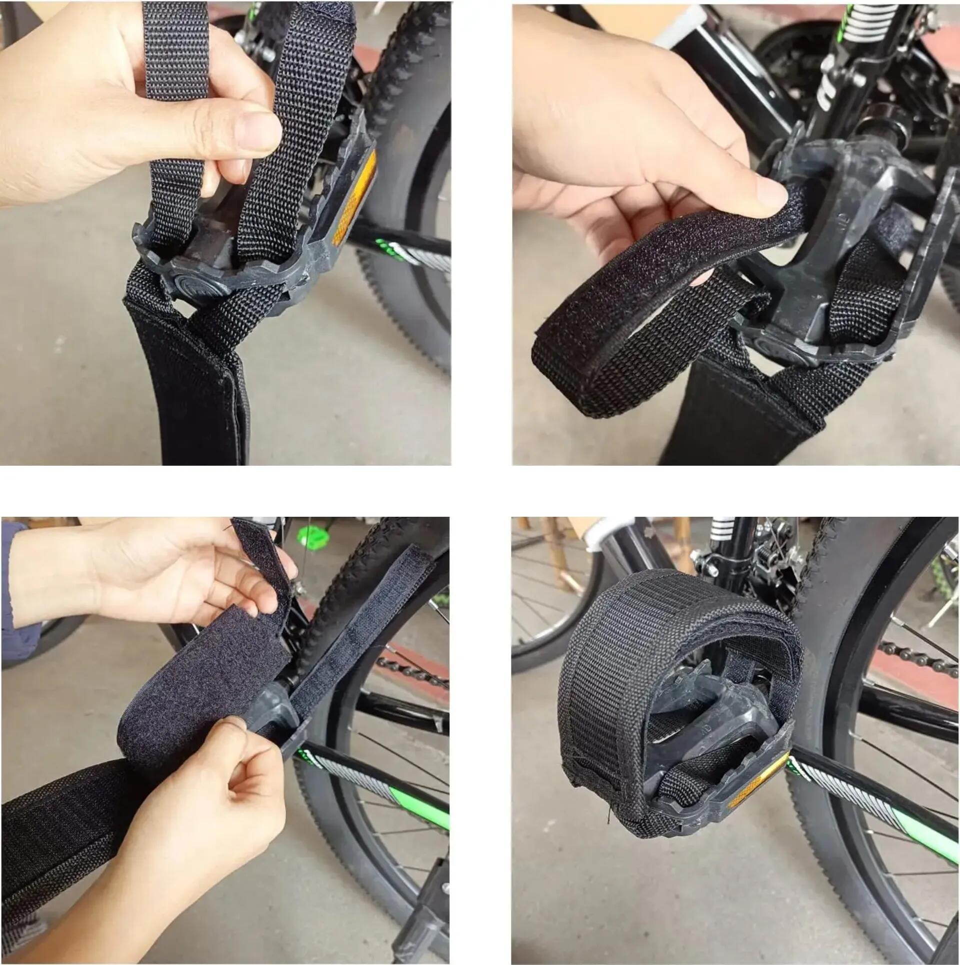 Cinghie regolabili pedali bici coppia 4/4