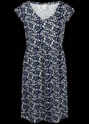 Trespass gertha - dames casual jurk met marineblauwe print