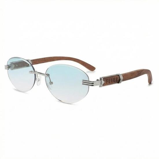 Sonnenbrille aus Holz Feler 1820-3 Unisex, Größe 57 mm