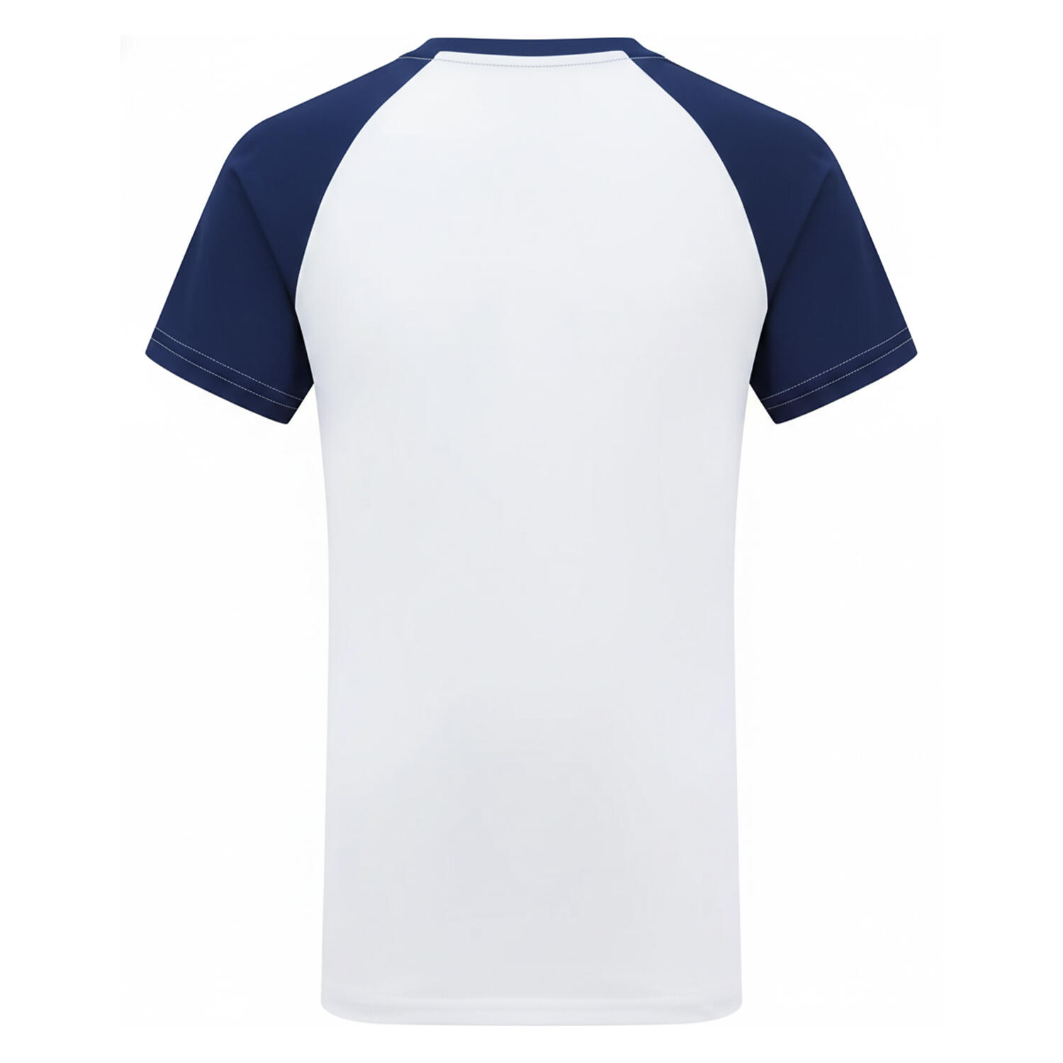 Childrens/Kids Performance Contrast TShirt (White/Navy) 2/2