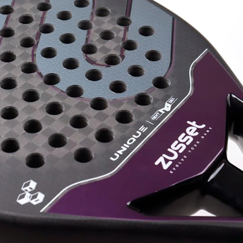 Raquete de padel UNIQUE 12K carbono, formato gota – equilíbrio médio-alto 5/7