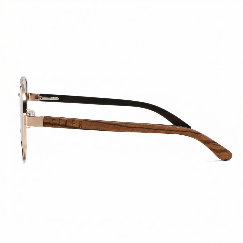 Gafas de Sol Feler 1803-2 Polarizadas de Madera Unisex 56 mm 3/6