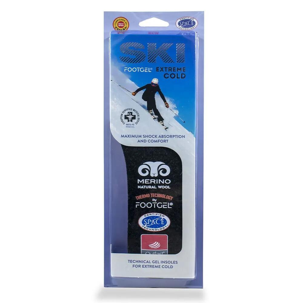 Semelle intérieure FootGel Ski, mousse rouge profil bas 36 x 12 x 2,6 cm. 2/4
