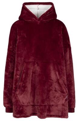 Trespass cosiness - oversized hoodie at300 dark cherry