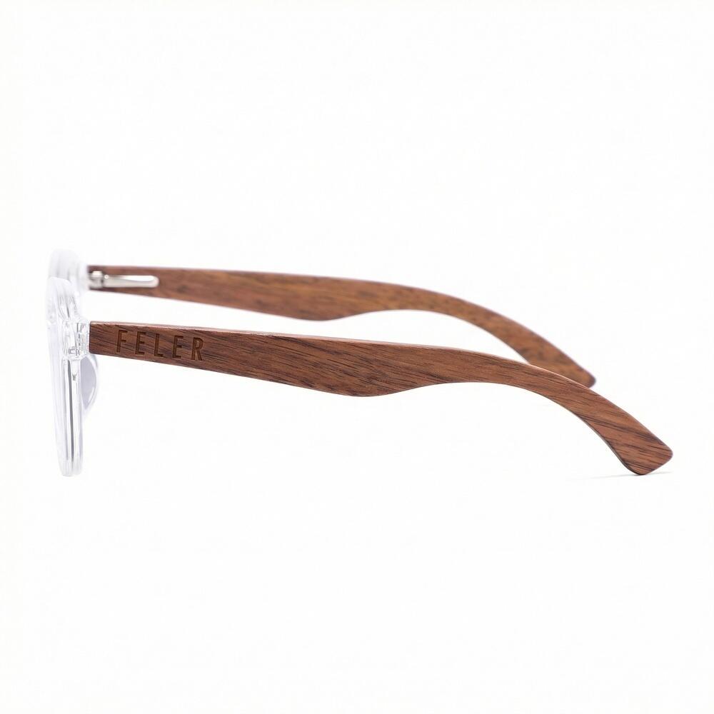 Gafas de Sol de Madera Feler 2510-3 Unisex Talla 52 mm 3/4