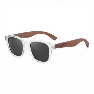 Zonnebril van hout feler 2510-1 unisex, maat 59 mm