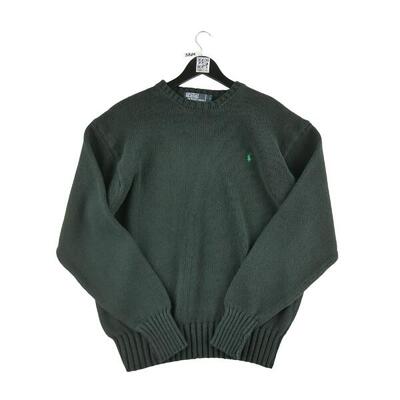 Tweedehands - heren crew neck zwarte trui - als nieuw