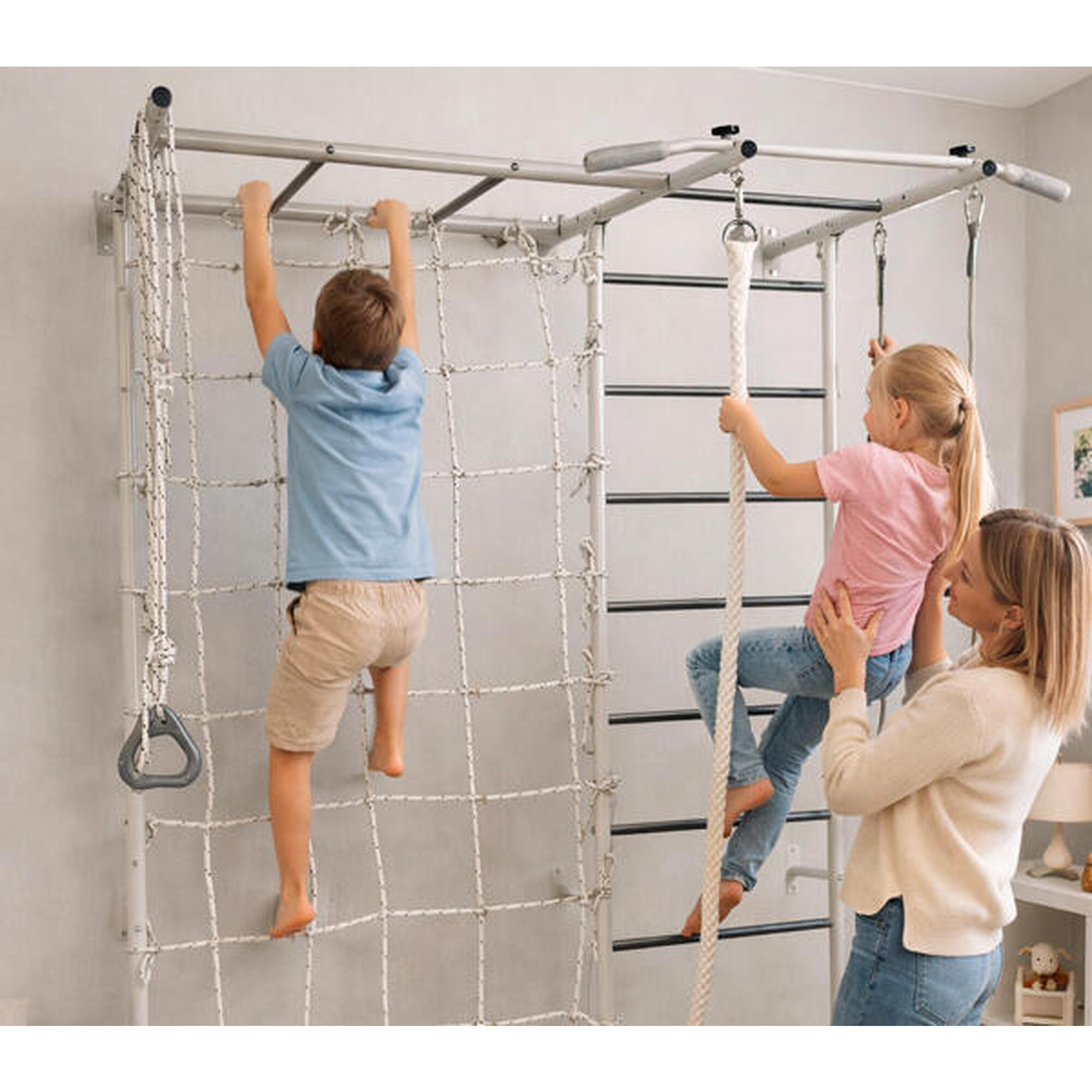 Scară de gimnastică Smart Plus - alb