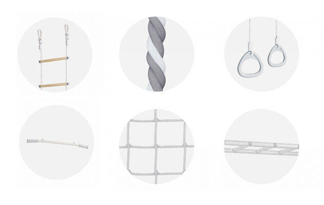 Espalier Smart Plus avec filet d’escalade 2/7